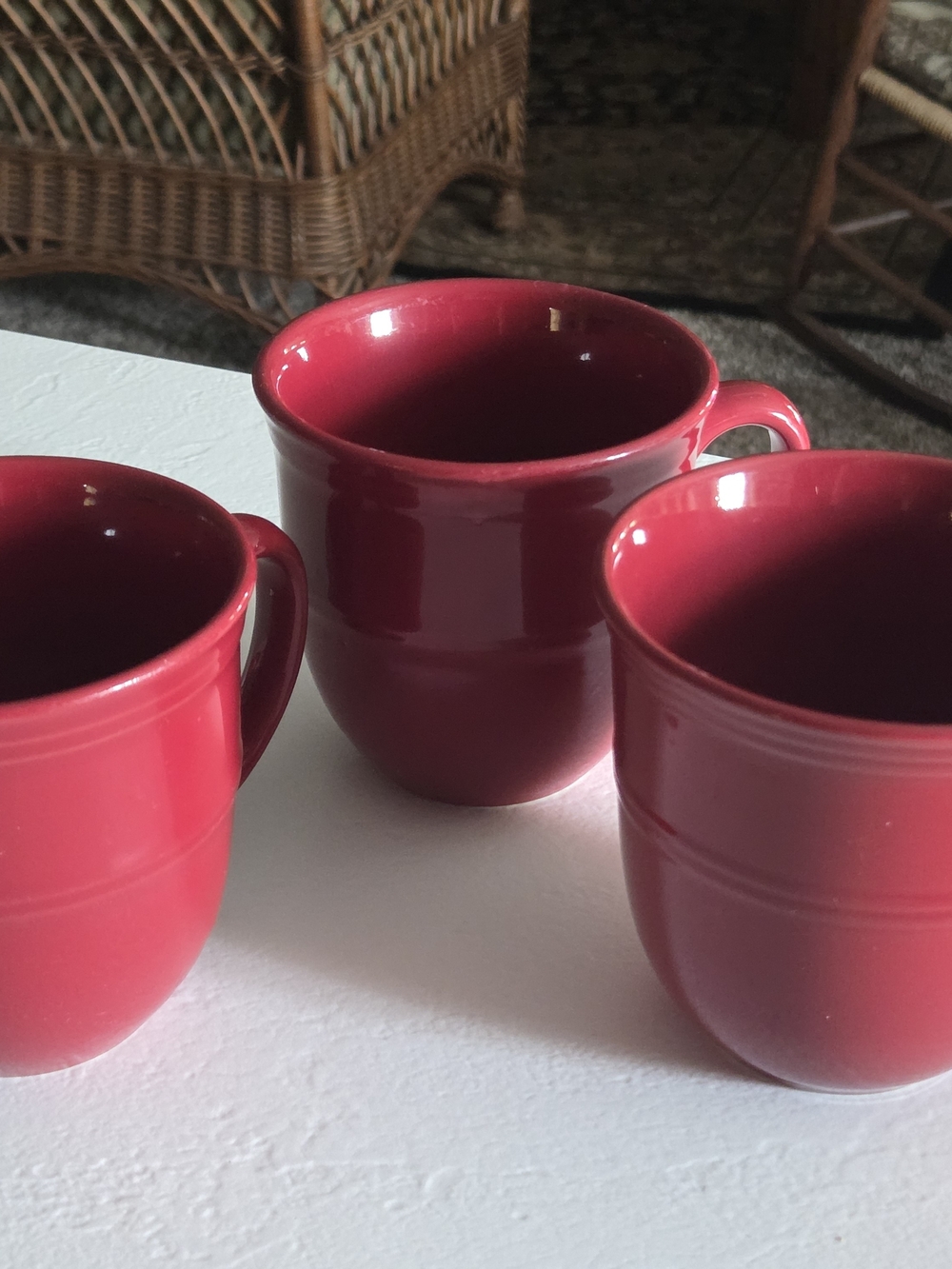 Red Ceramic Sedona (Rainforest) Mugs (3)